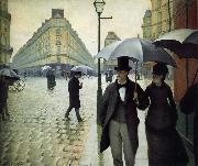 Gustave Caillebotte The raining at Paris street china oil painting reproduction